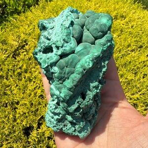 Botryoidal Malachite Specimen w/ Sparkly Druzy